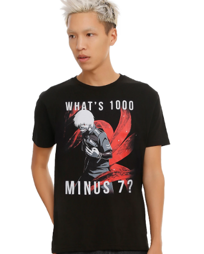 whats 1000 minus 7 shirt